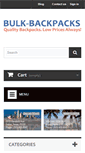 Mobile Screenshot of bulk-backpacks.com